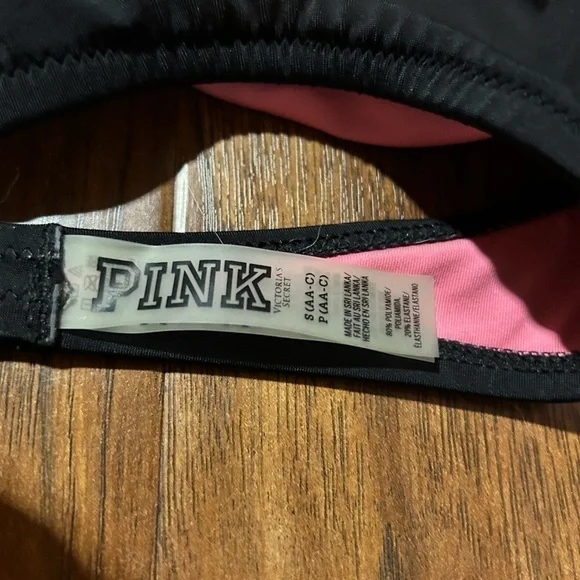 PINK Black Bikini Top S - Picture 5 of 5